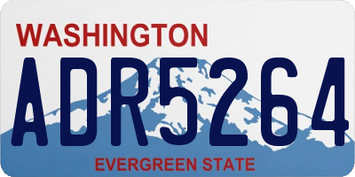 WA license plate ADR5264