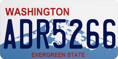 WA license plate ADR5266
