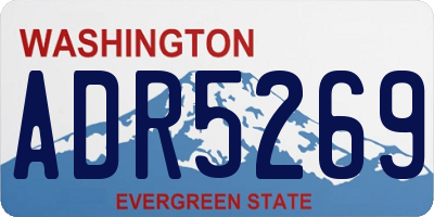 WA license plate ADR5269