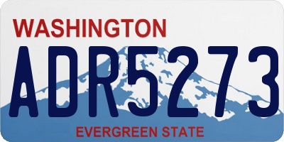 WA license plate ADR5273