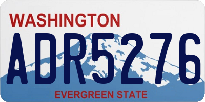 WA license plate ADR5276