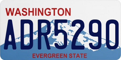 WA license plate ADR5290