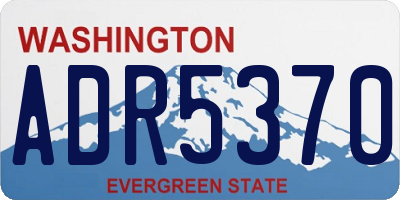 WA license plate ADR5370