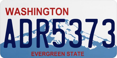 WA license plate ADR5373