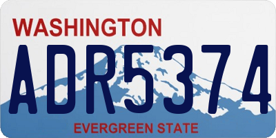 WA license plate ADR5374