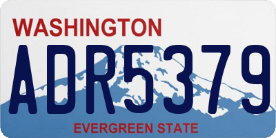 WA license plate ADR5379
