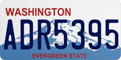 WA license plate ADR5395