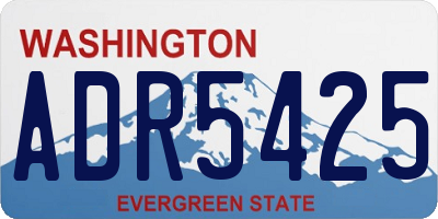 WA license plate ADR5425