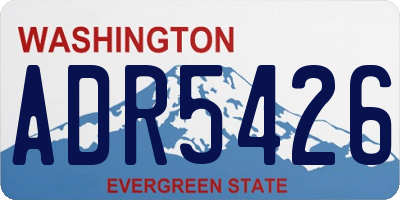 WA license plate ADR5426
