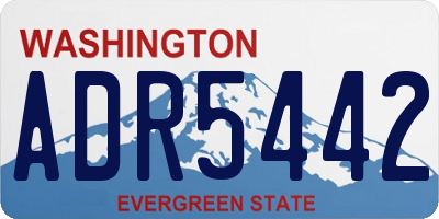 WA license plate ADR5442