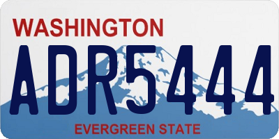 WA license plate ADR5444