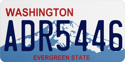 WA license plate ADR5446