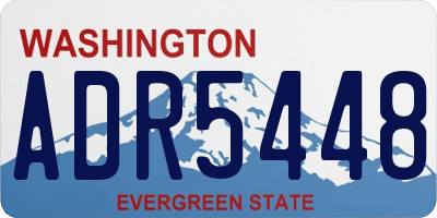WA license plate ADR5448