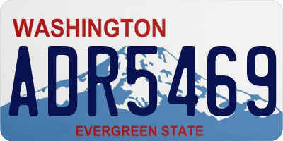 WA license plate ADR5469