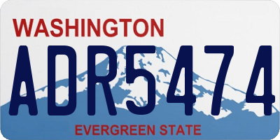 WA license plate ADR5474