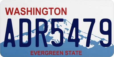 WA license plate ADR5479
