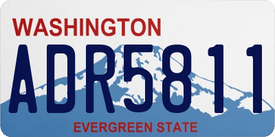 WA license plate ADR5811