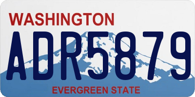 WA license plate ADR5879