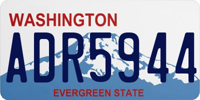 WA license plate ADR5944