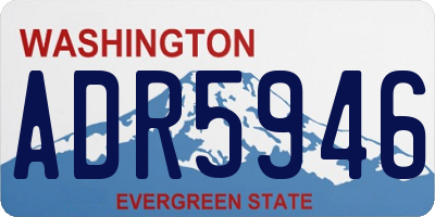 WA license plate ADR5946