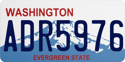 WA license plate ADR5976