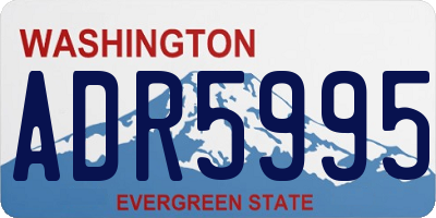 WA license plate ADR5995