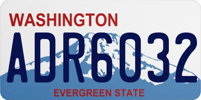 WA license plate ADR6032