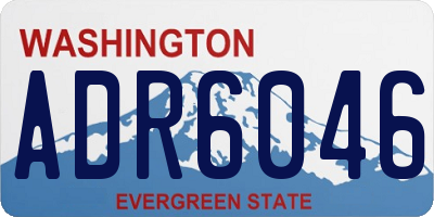 WA license plate ADR6046