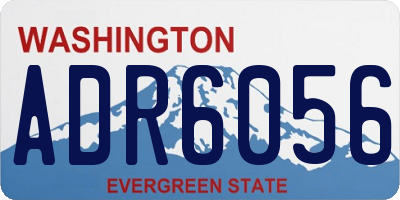 WA license plate ADR6056
