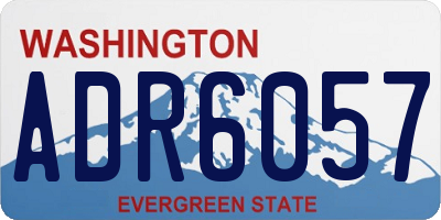 WA license plate ADR6057