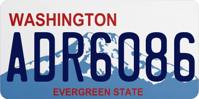 WA license plate ADR6086