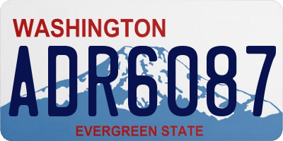 WA license plate ADR6087