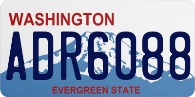 WA license plate ADR6088