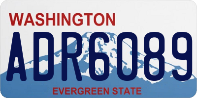 WA license plate ADR6089