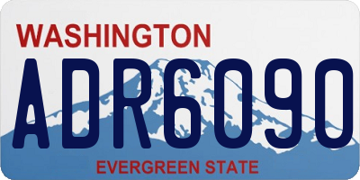 WA license plate ADR6090