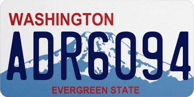 WA license plate ADR6094