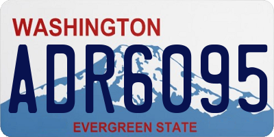 WA license plate ADR6095