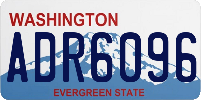 WA license plate ADR6096