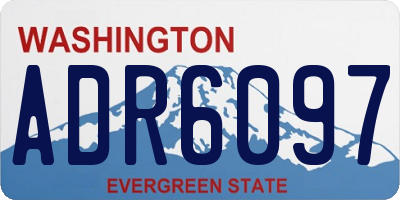 WA license plate ADR6097
