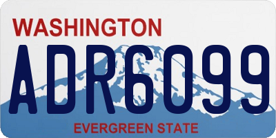 WA license plate ADR6099
