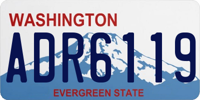 WA license plate ADR6119