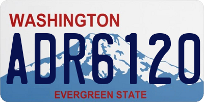 WA license plate ADR6120