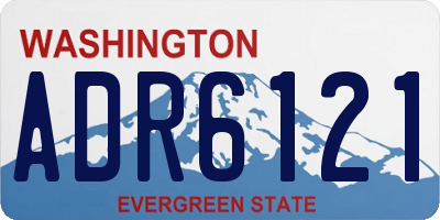 WA license plate ADR6121