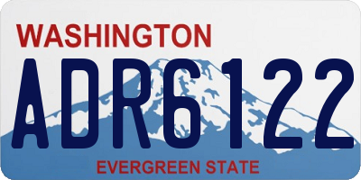 WA license plate ADR6122