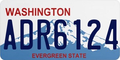 WA license plate ADR6124