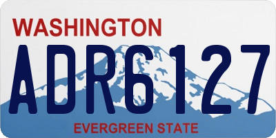 WA license plate ADR6127