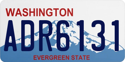 WA license plate ADR6131
