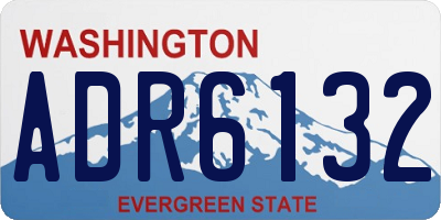 WA license plate ADR6132