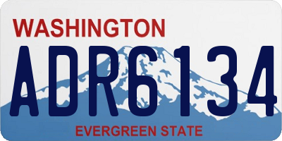 WA license plate ADR6134