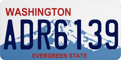 WA license plate ADR6139
